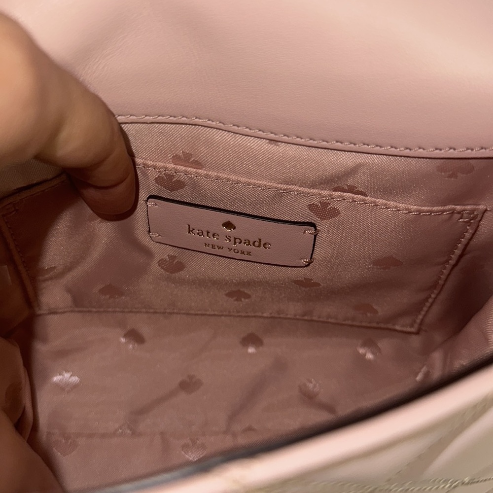 ๐ซ SOLD ๐ซ kate spade Pink Natalia Small Flap Crossbody Shoulder Bag NWT - Picture 14 of 16